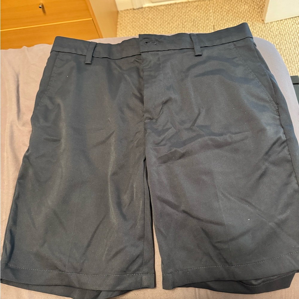 Amazon Essentials Blue Flat Front Shorts